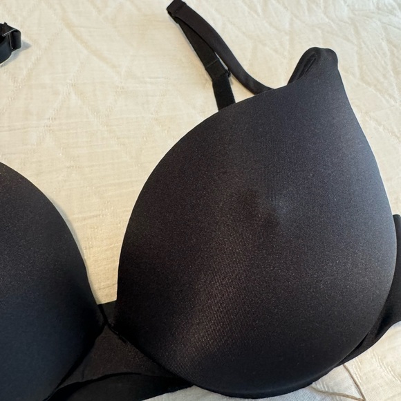 NWT Skims Ultimate Bra Nipple Push-up Bra Onyx Black 32B - Picture 10 of 12